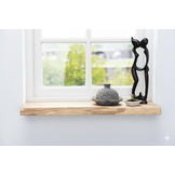 Maßgeschneiderte Fensterbank aus Eiche, geschliffen, 34 mm dick