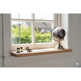 XXL Oak windowsill custom-made, planed, 30mm thick, weathered front 170 to 350 cm