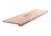 Solid oak windowsill with weathered tree trunk edge - 40mm thick