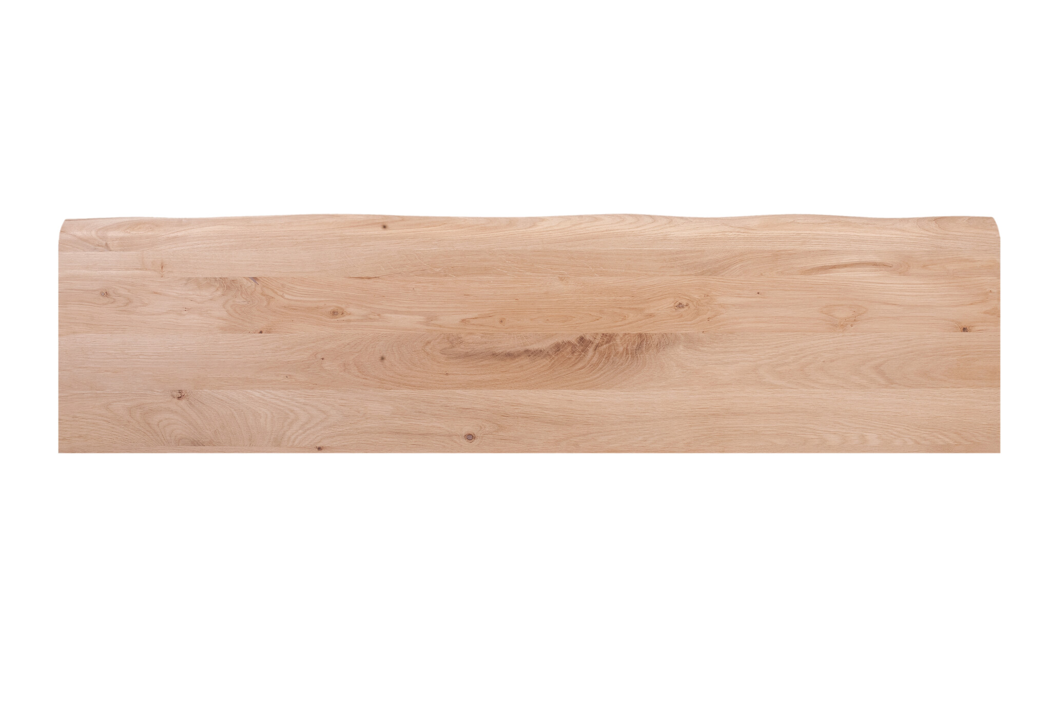 Solid oak windowsill with weathered tree trunk edge - 40mm thick