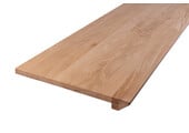 Solid oak windowsill with tapered front - 40mm thick