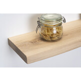 Oak wall board 55mm thickness planed with lived front floating mounting system