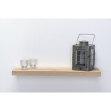 Eiken wandplank 55mm dikte geschaafd strak gezaagd met zwevend montage systeem