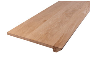 XXL Solid oak windowsill with tapered front - 40mm thick