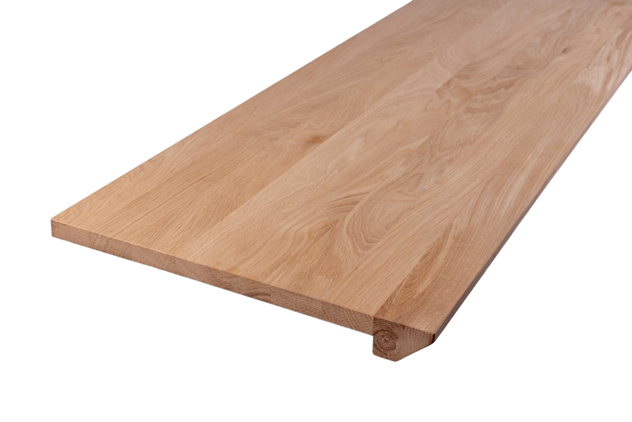 XXL Solid oak windowsill with tapered front - 40mm thick