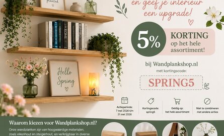 5% Korting met vakantiegeld kortingscode