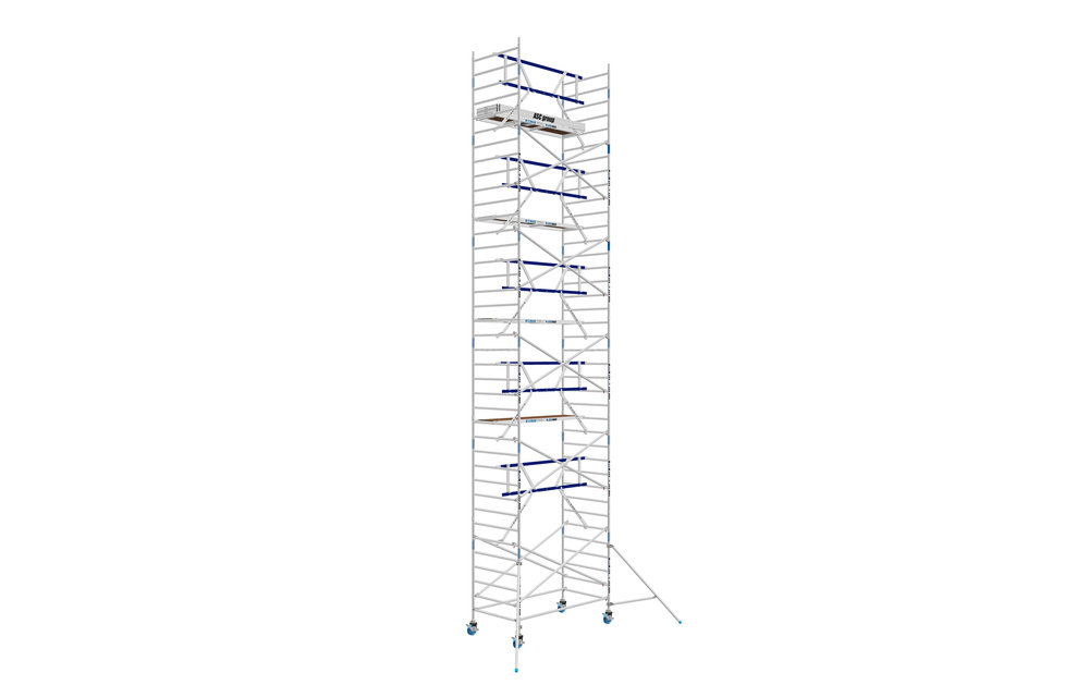 AGS Pro rolsteiger ASC 135x190x12.3 werkhoogte + enkele voorloopleuning