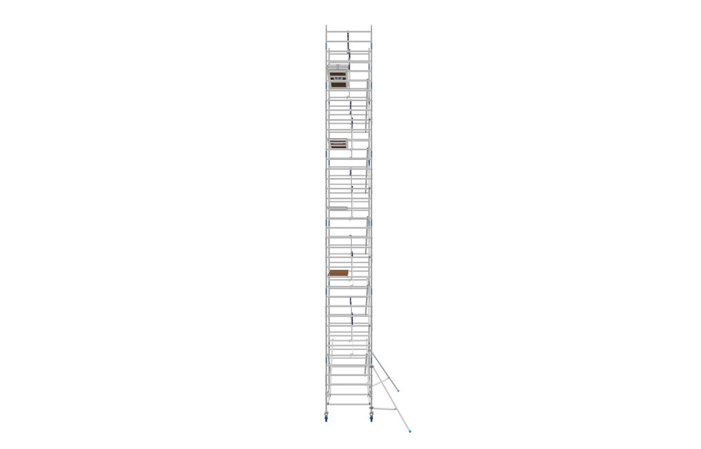 AGS Pro rolsteiger ASC 135x190x12.3 werkhoogte + enkele voorloopleuning