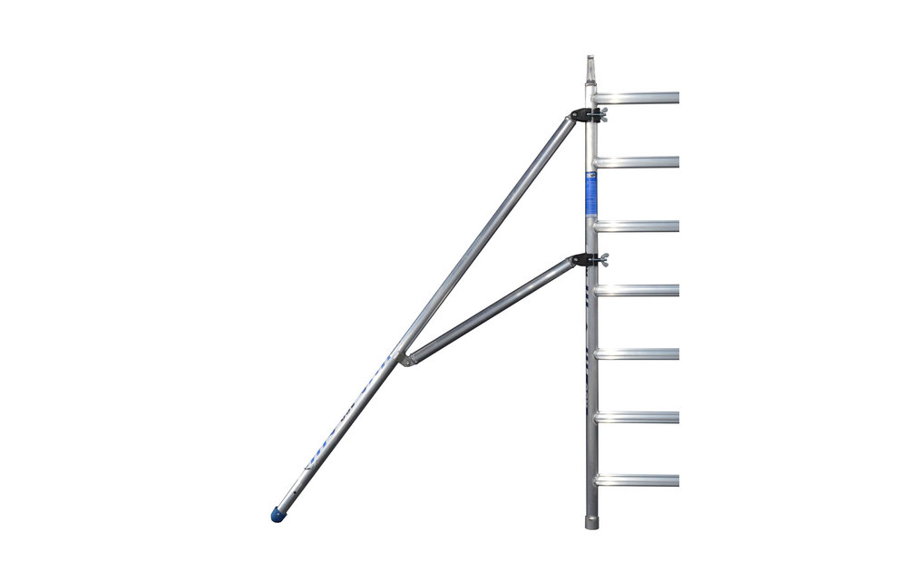 AGS Pro rolsteiger ASC 135x190x12.3 werkhoogte + enkele voorloopleuning
