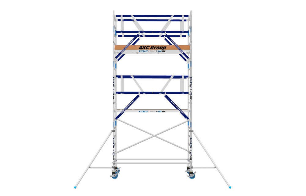 Euro rolsteiger ASC 75x305x6.3 werkhoogte carbon vloer + dubbele voorloopleuning