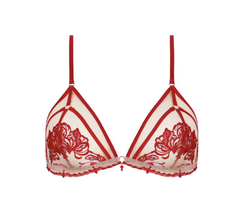 LISE CHARMEL EBLOUISSANT EROS bh Zonder beugel nude rood ACH6595