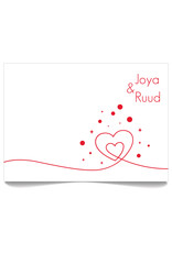 www.Robin.cards Trouwkaarten luxe rechthoek gevouwen Joya en Ruud