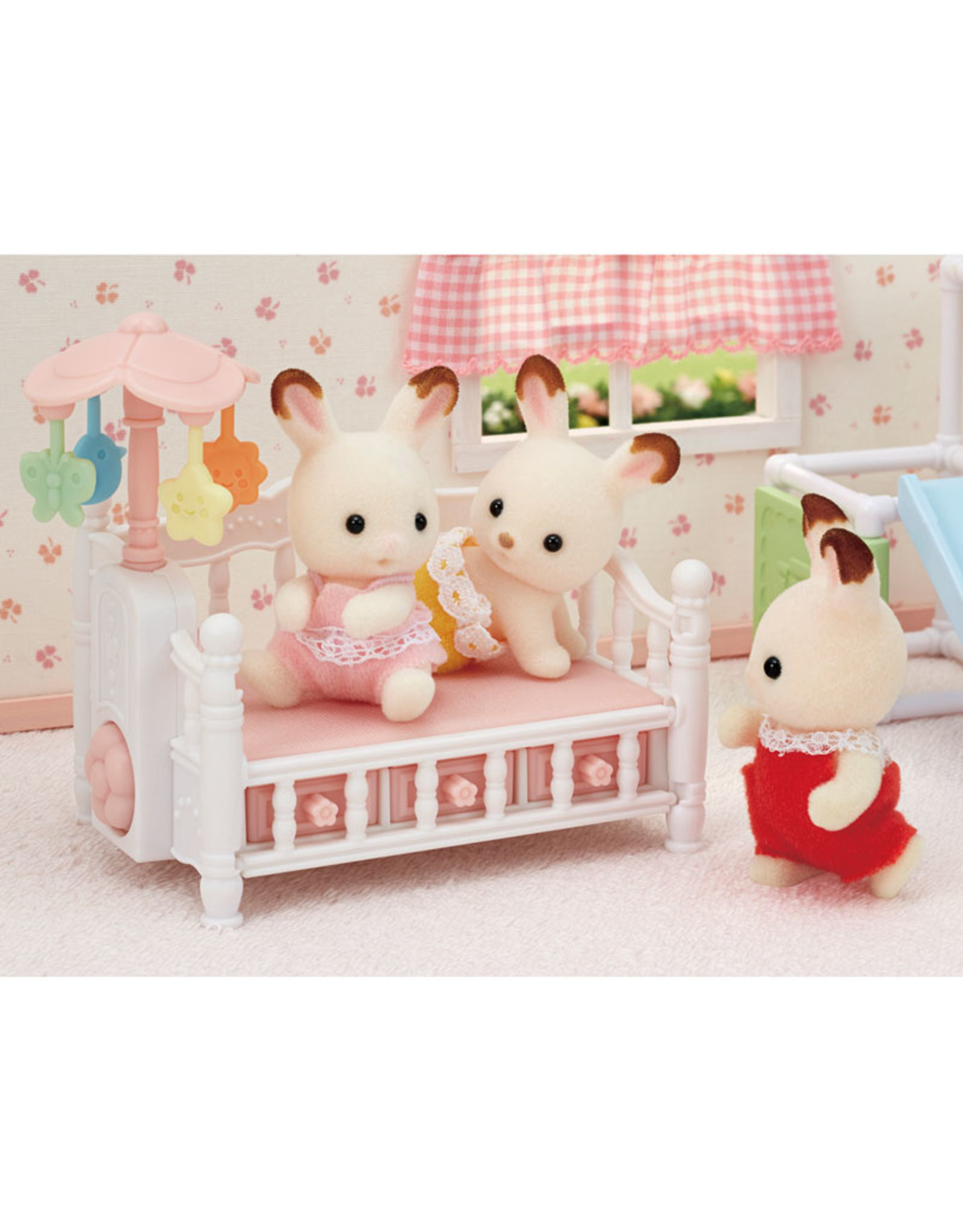 Sylvanian Families Sylvanian Families Bed voor drieling met mobiel