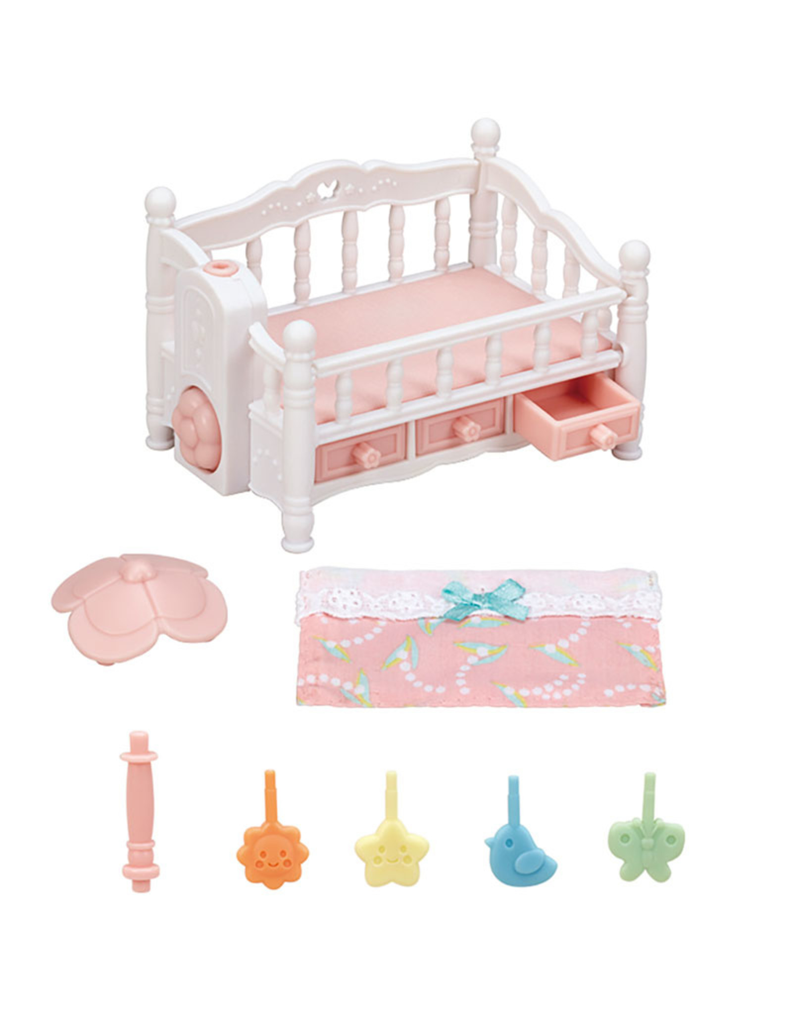 Sylvanian Families Bed voor drieling met mobiel (5534)