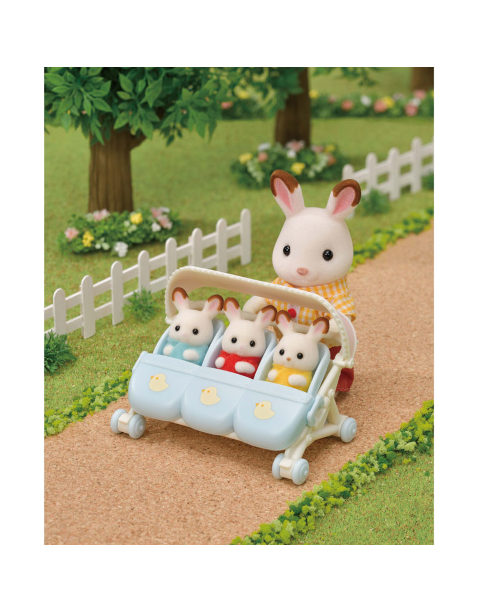 Sylvanian Families Wandelwagen drieling (5533)