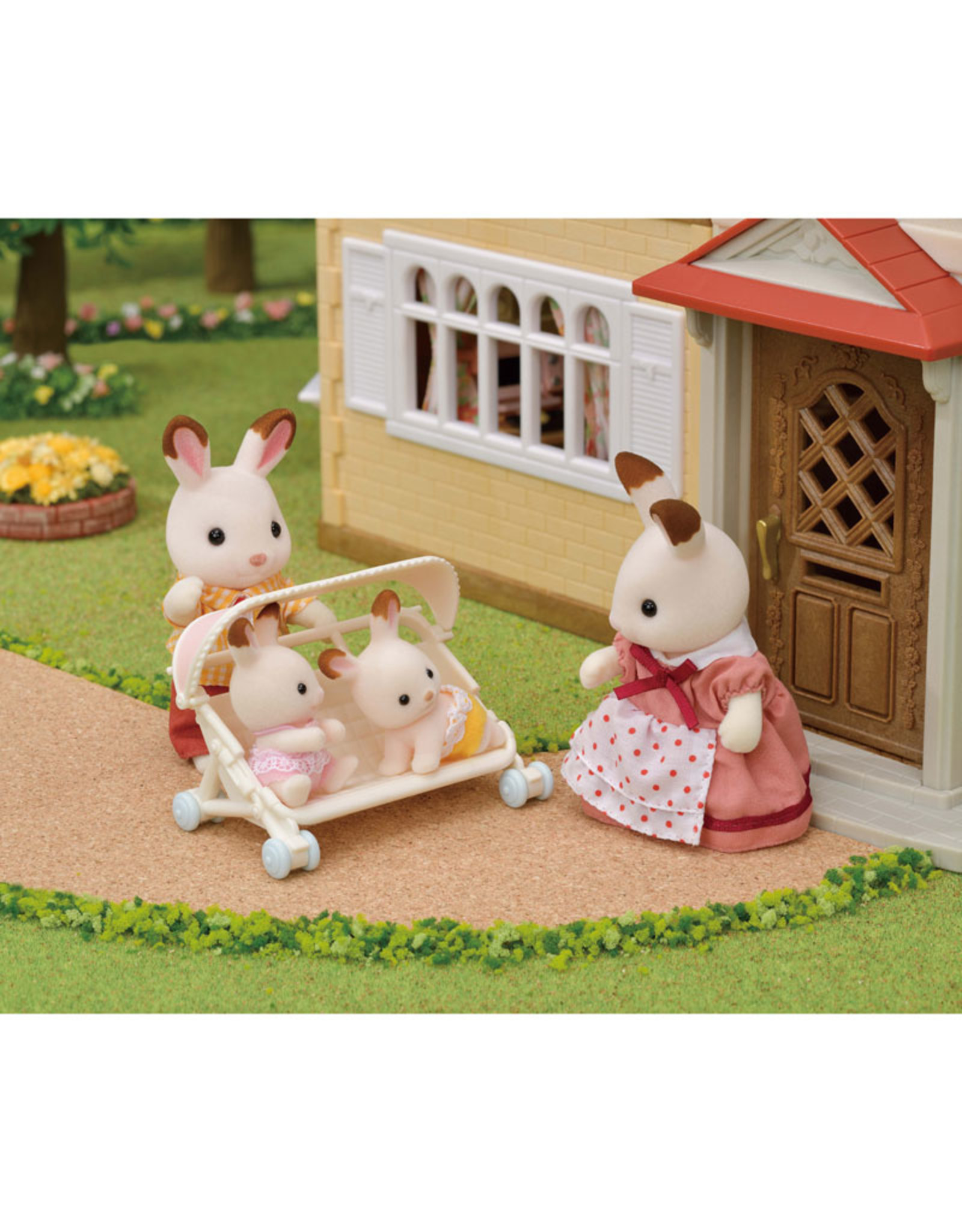 Sylvanian Families Wandelwagen drieling (5533)