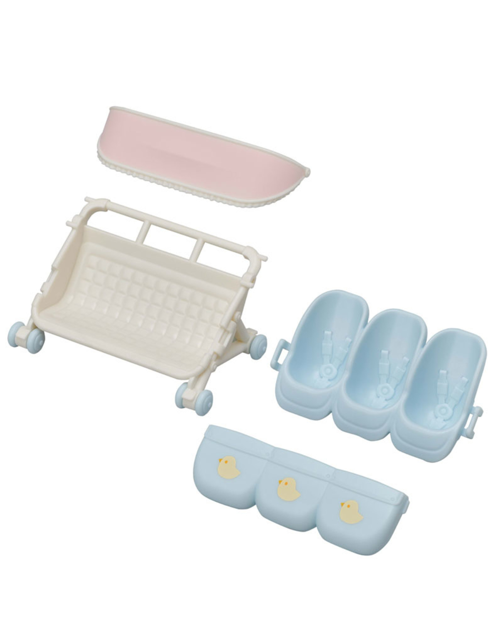 Sylvanian Families Wandelwagen drieling (5533)