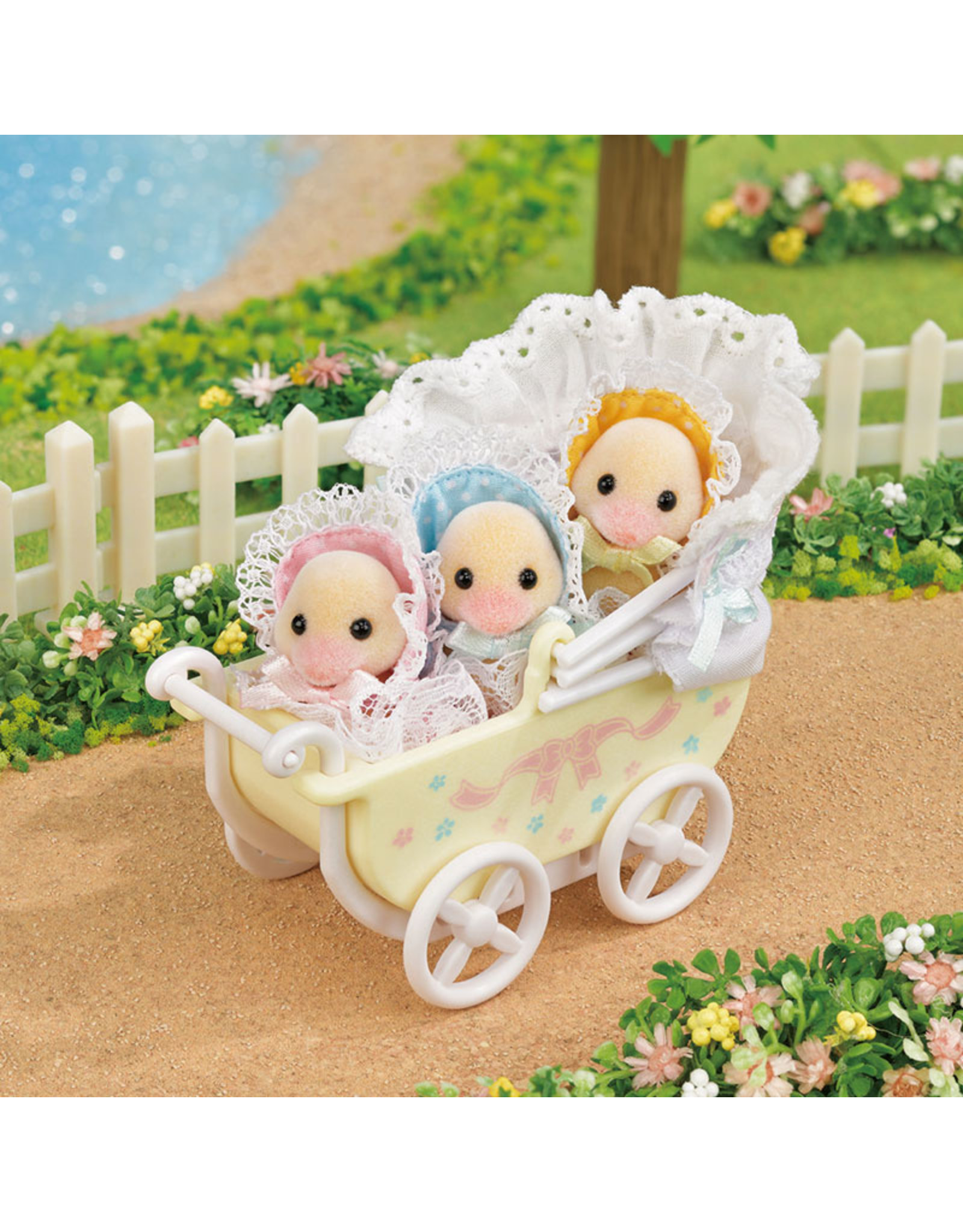 Sylvanian Families Eendjes drieling met Kinderwagen (5601)