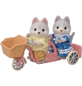 Sylvanian Families Tandem fietsset-Husky zus & broer (5637)