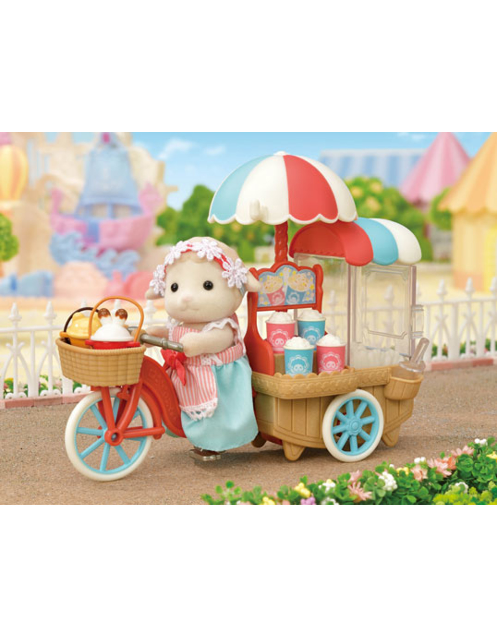 Sylvanian Families Popcornwagen met moeder Schaap