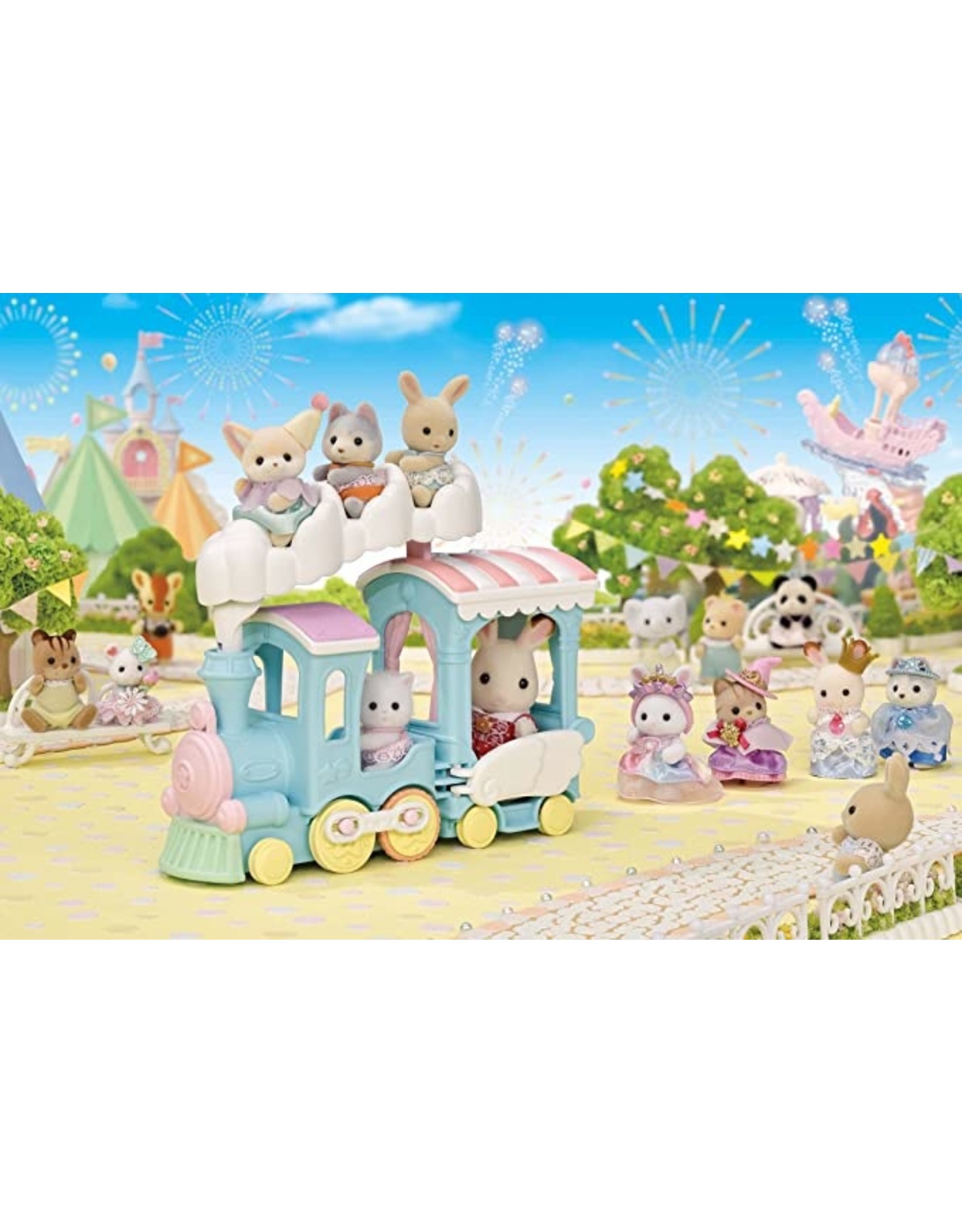 Sylvanian Families Wolken regenboog trein