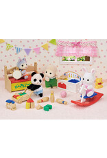 Sylvanian Families Speelkamer- Baby Panda & sneeuwwitkonijn (5709)