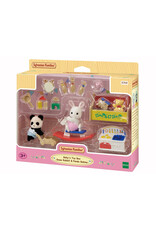 Sylvanian Families Speelkamer- Baby Panda & sneeuwwitkonijn (5709)