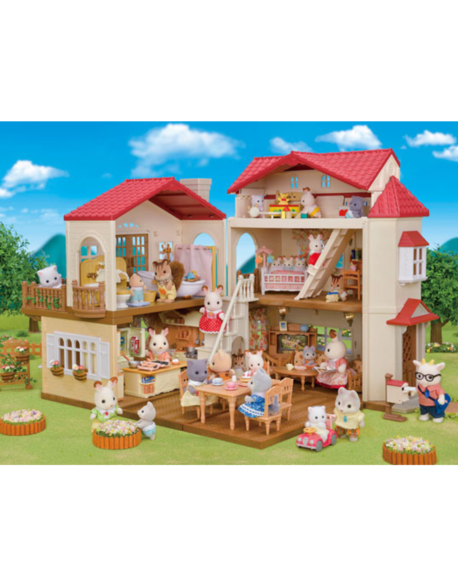 Sylvanian Families Het grote Poppenhuis Cadeauset Plus