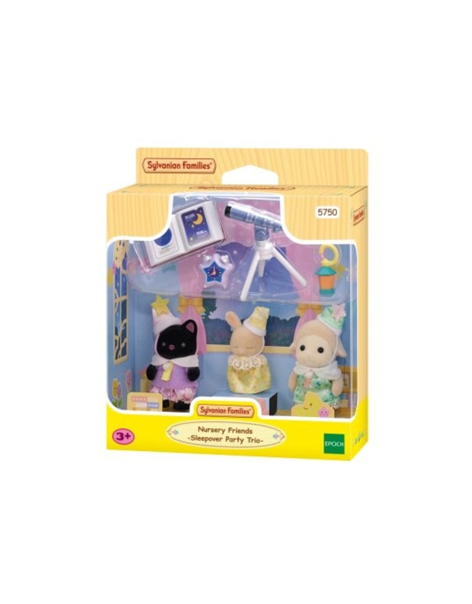 Sylvanian Families Trio peutervriendjes-Pyjama party