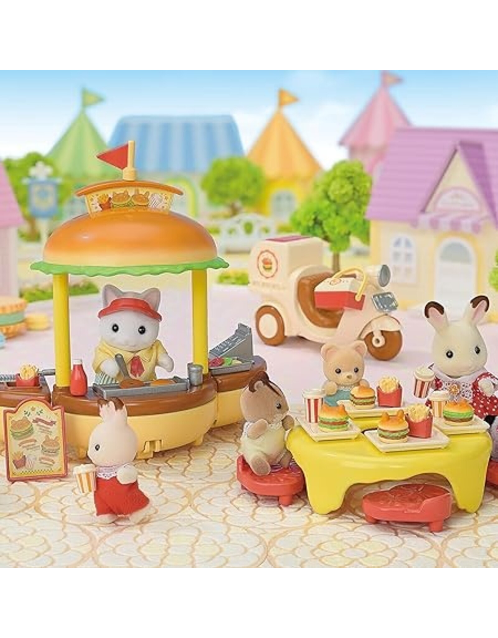 Sylvanian Families Hamburgerkraam met scooter (5757)