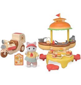 Sylvanian Families Hamburgerkraam met scooter (5757)