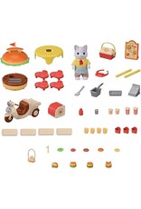Sylvanian Families Hamburgerkraam met scooter (5757)