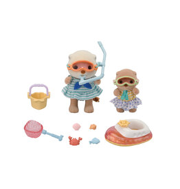Sylvanian Families Zeeotter zussen-Splashy snorkel set (5804)