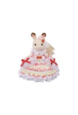 Sylvanian Families Freya's verjaardag set aardbeien cake jurk (5847)