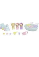 Sylvanian Families Drieling baby crème konijn badspeelset (5707)