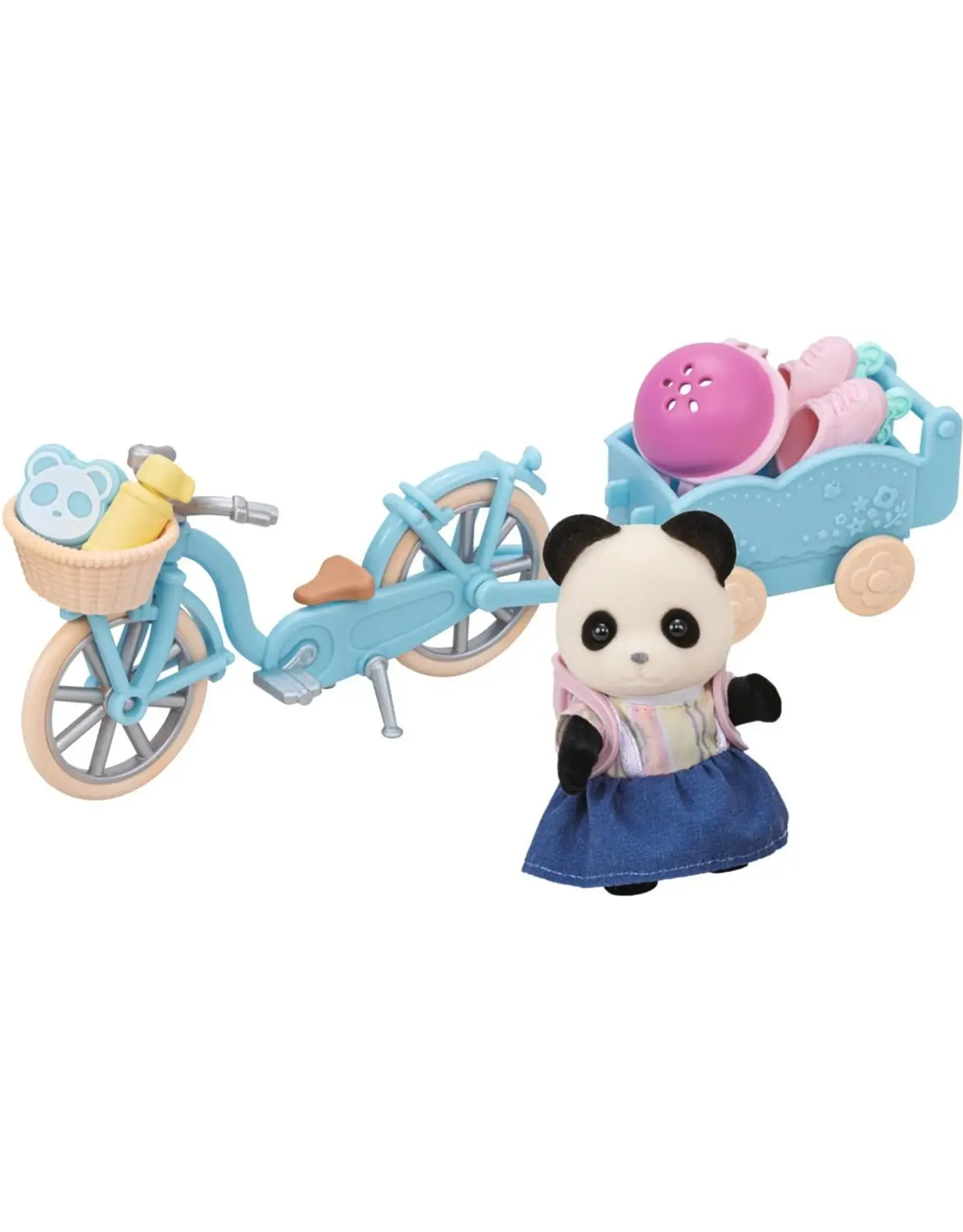 Sylvanian Families Fiets en Schaatsset Panda meisje (5652)
