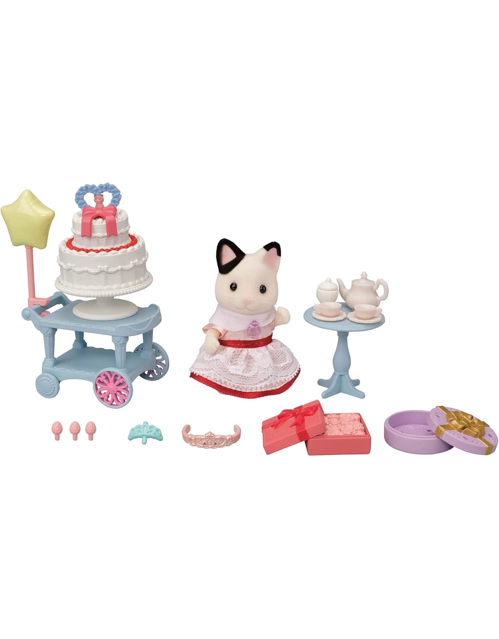 Sylvanian Families Feest speelset-Tuxedo kat meisje (5646)