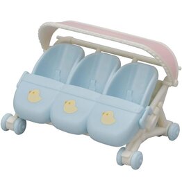 Sylvanian Families Wandelwagen drieling (5533)