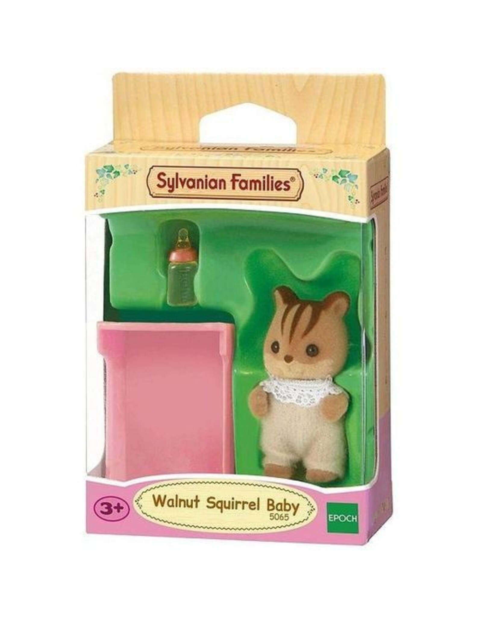 Sylvanian Families Baby eekhoorn met bedje en flesje (5065)