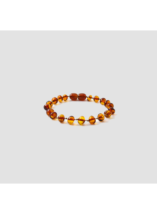 Barnsteen Armband Cognac Baby