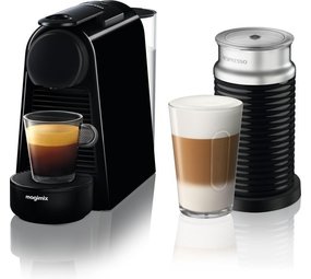Magimix Magimix Nespresso Essenza Mini Zwart + Aeroccino - Koffiemachine Magimix Magimix Nespresso Essenza Mini Zwart + Aeroccino - Koffiemachine