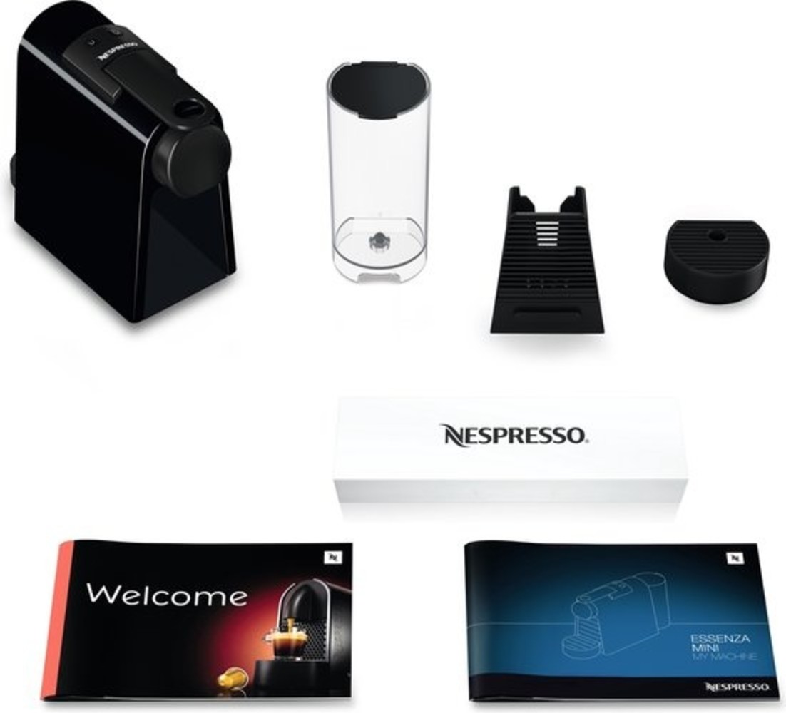 Magimix Magimix Nespresso Essenza Mini Zwart + Aeroccino - Koffiemachine Magimix Magimix Nespresso Essenza Mini Zwart + Aeroccino - Koffiemachine
