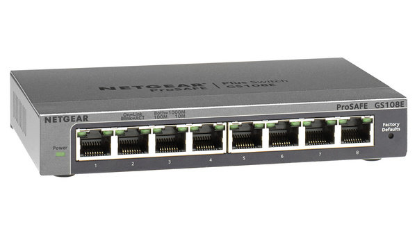 Netgear Netgear GS108E-300PES Netwerk switch - Netwerk switch Netgear Netgear GS108E-300PES Netwerk switch - Netwerk switch