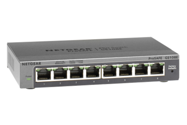 Netgear Netgear GS108E-300PES Netwerk switch - Netwerk switch Netgear Netgear GS108E-300PES Netwerk switch - Netwerk switch