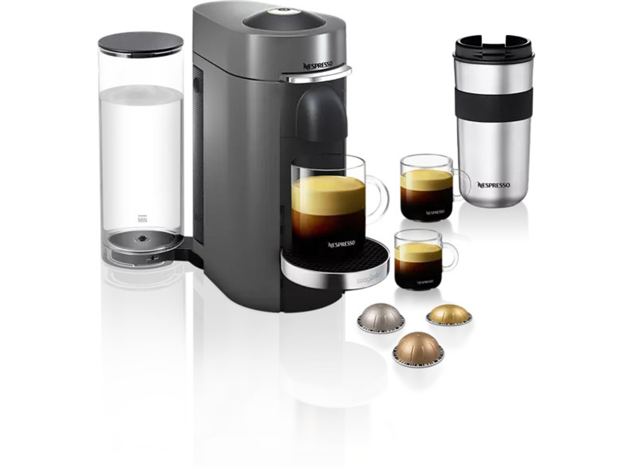 Magimix Magimix Vertuo Plus Deluxe (Titanium) - Koffiemachine