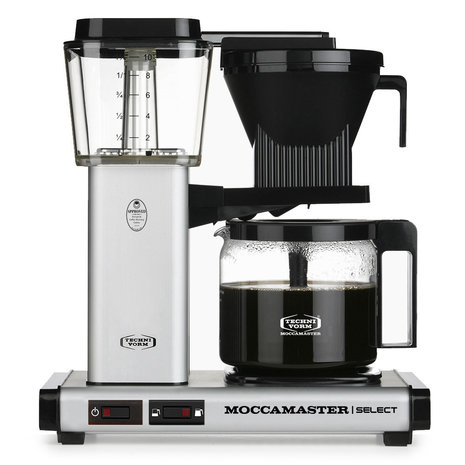 Moccamaster Moccamaster KBG Select (Matt Silver) - Koffiezetapparaat