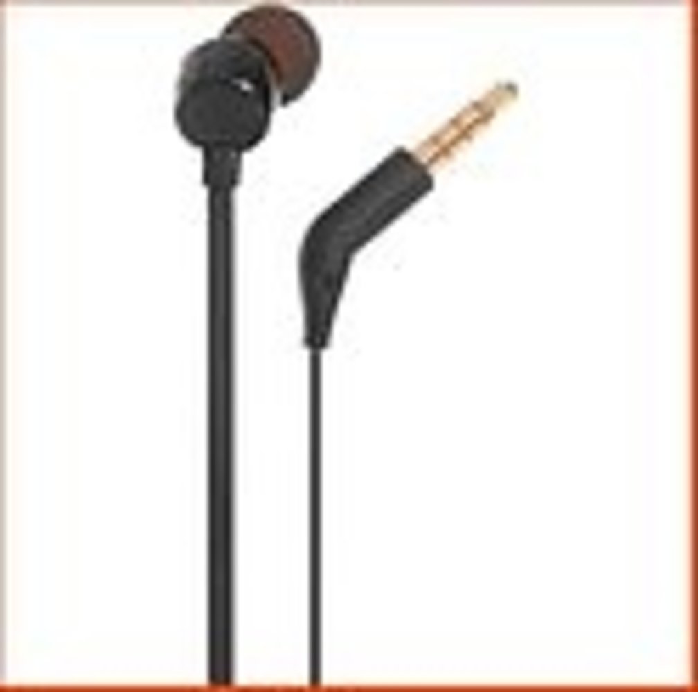 JBL JBL T110 Zwart - Oordopjes