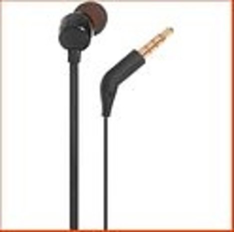 JBL JBL T110 Zwart - Oordopjes