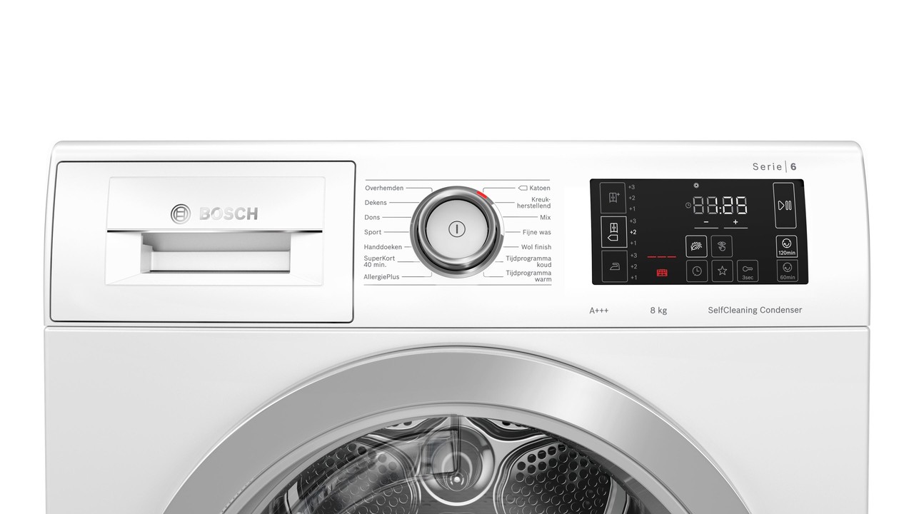 Bosch Bosch EXCLUSIV WTU87692NL - Warmtepompdroger Bosch Bosch EXCLUSIV WTU87692NL - Warmtepompdroger