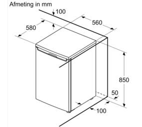 Bosch Bosch KTL15NWEA - Koel-vriescombinatie Bosch Bosch KTL15NWEA - Koel-vriescombinatie